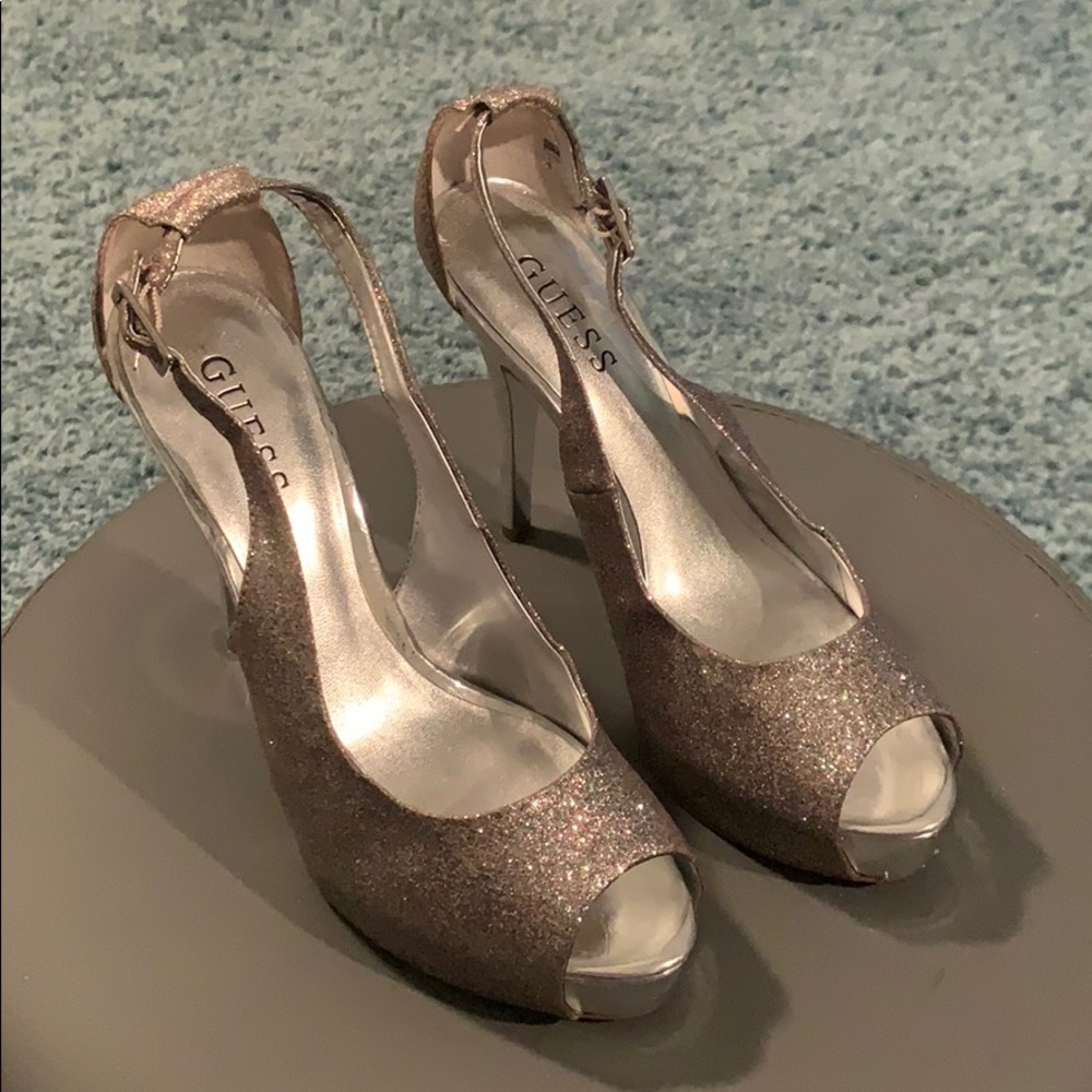 Glitter Guess heels